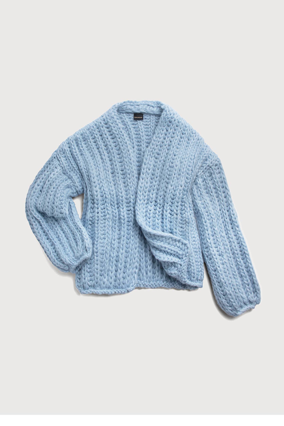 Chunky Oversized Knit Cardigan: Fuchsia