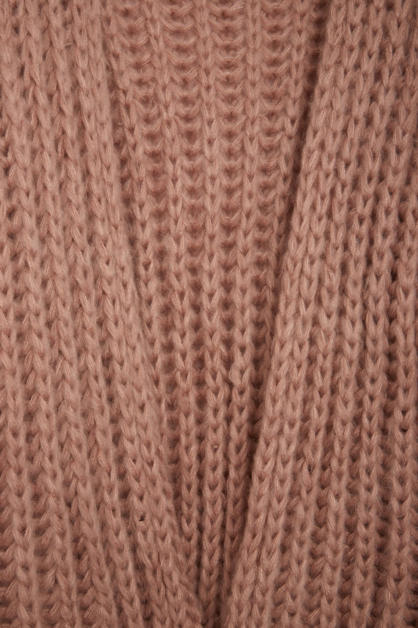 Chunky Oversized Knit Cardigan: Fuchsia