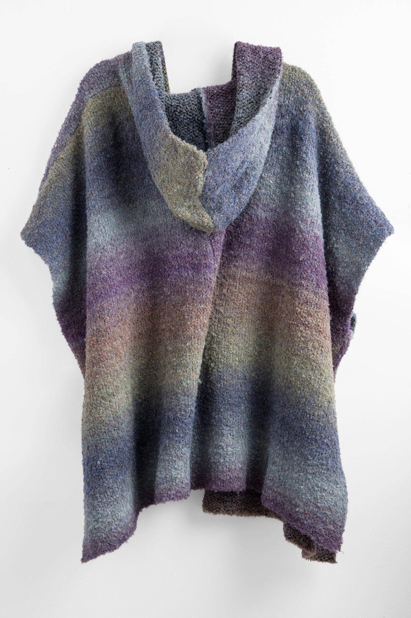 Hooded Kimono Multicolor Gradient : Blue