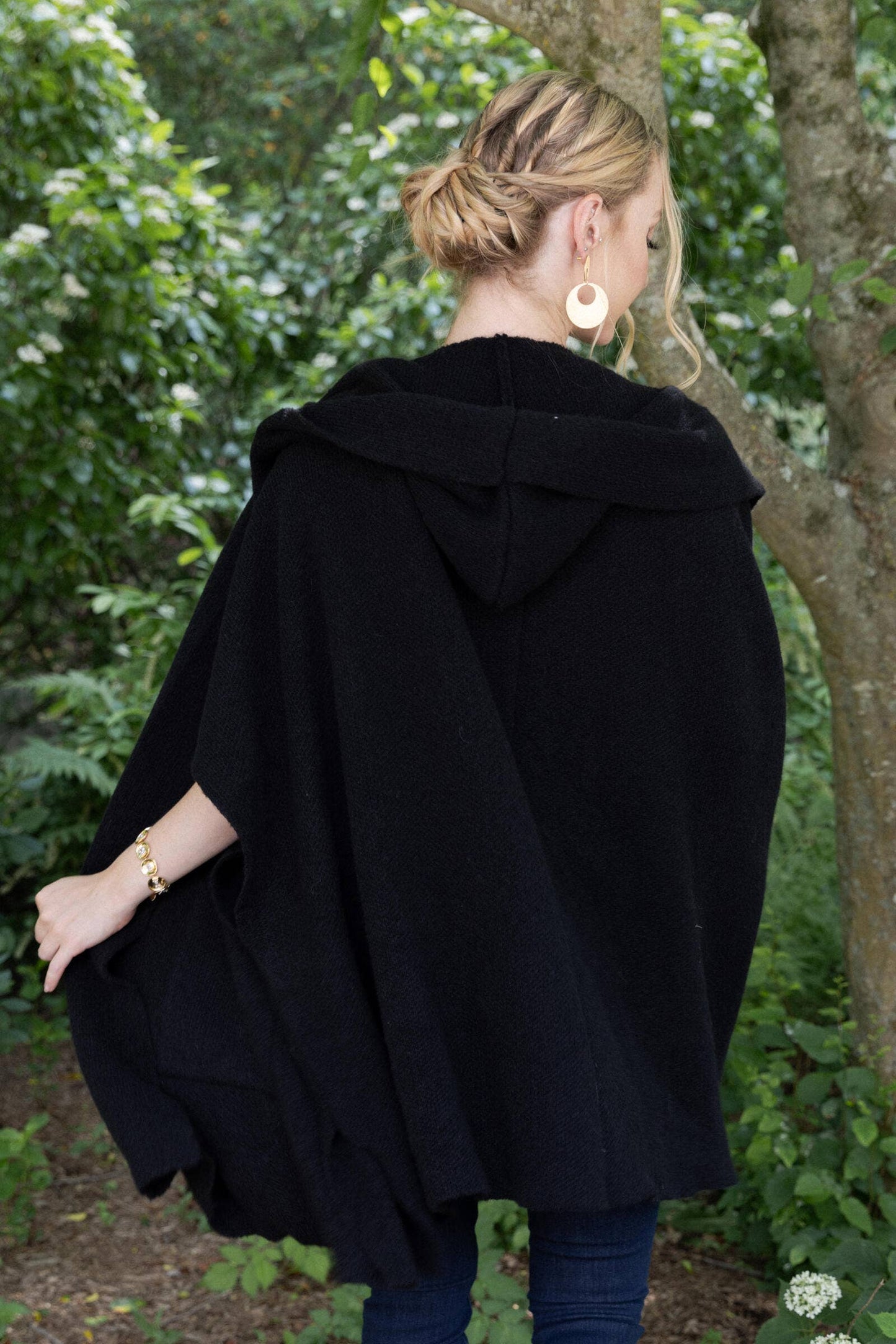 Hooded Oversized Kimono: Ivory