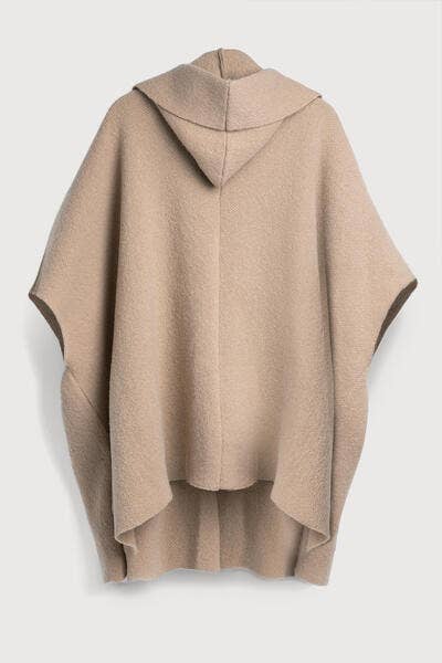 Hooded Oversized Kimono: Ivory