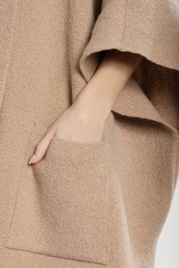 Hooded Oversized Kimono: Ivory