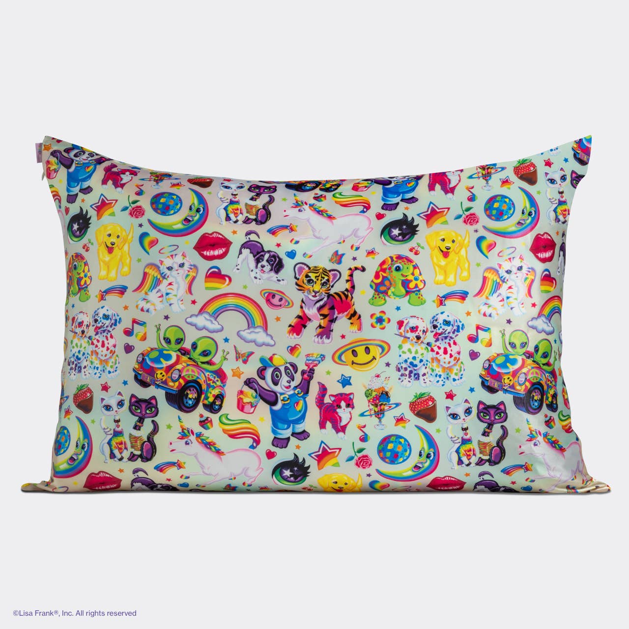 Lisa Frank x Kitsch Standard Satin Pillowcase - The Fantastic World of Lisa Frank