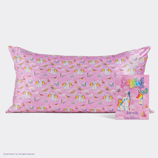 Lisa Frank x Kitsch King Satin Pillowcase - Angel Kitty™