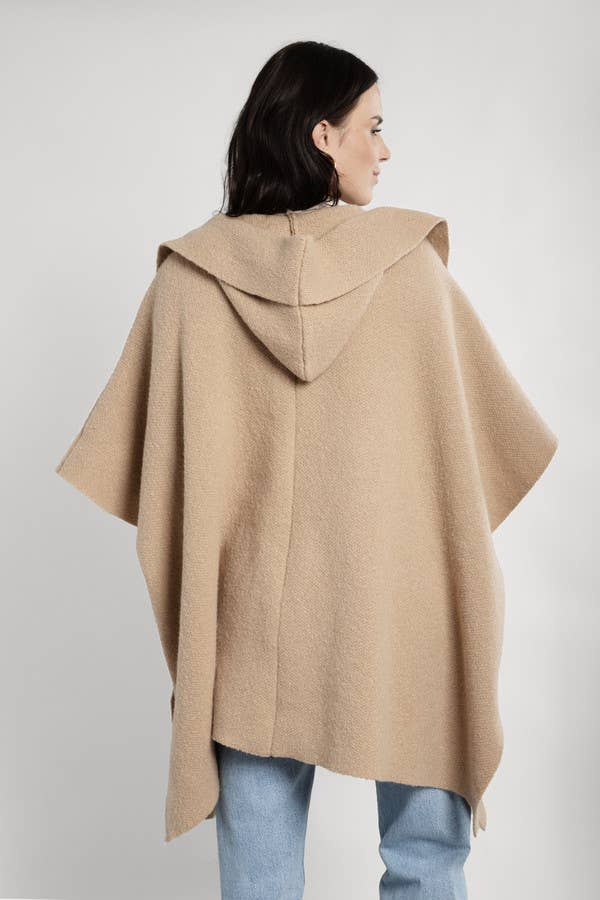 Hooded Oversized Kimono: Ivory