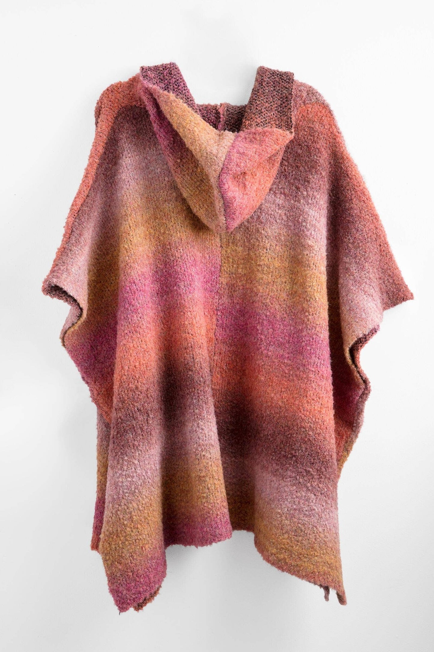 Hooded Kimono Multicolor Gradient : Blue