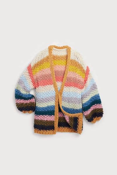 Rainbow Knitted Cardigan