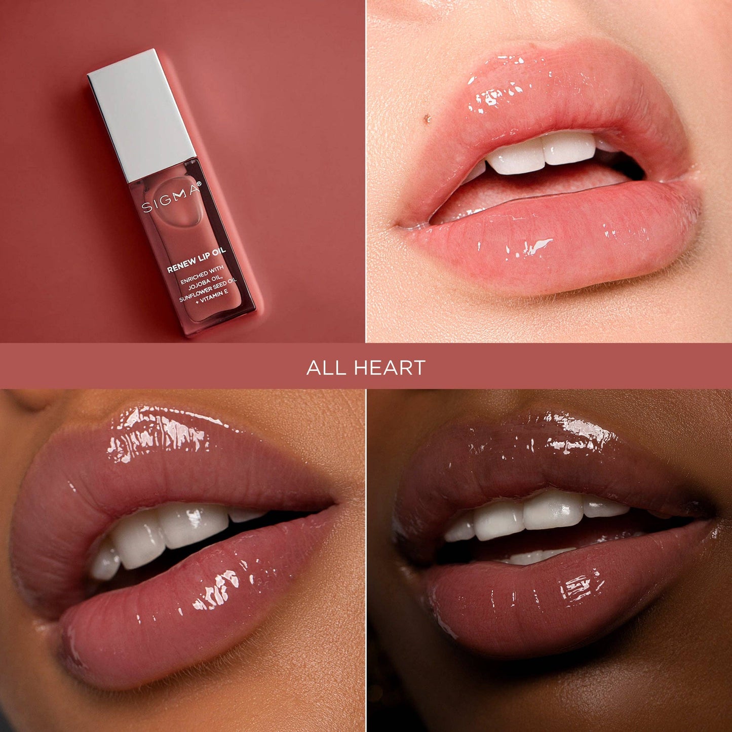 RENEW LIP OIL: All Heart - Berry mauve sheen